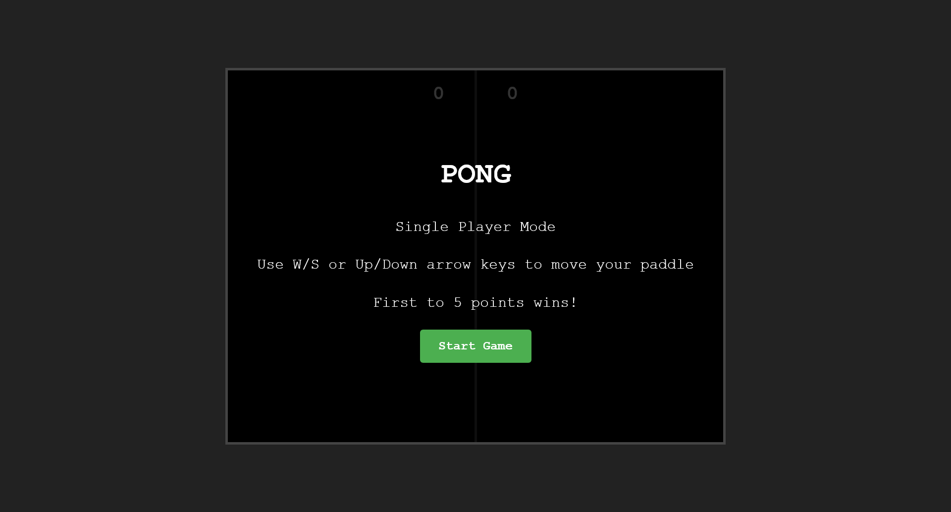 Pong Game